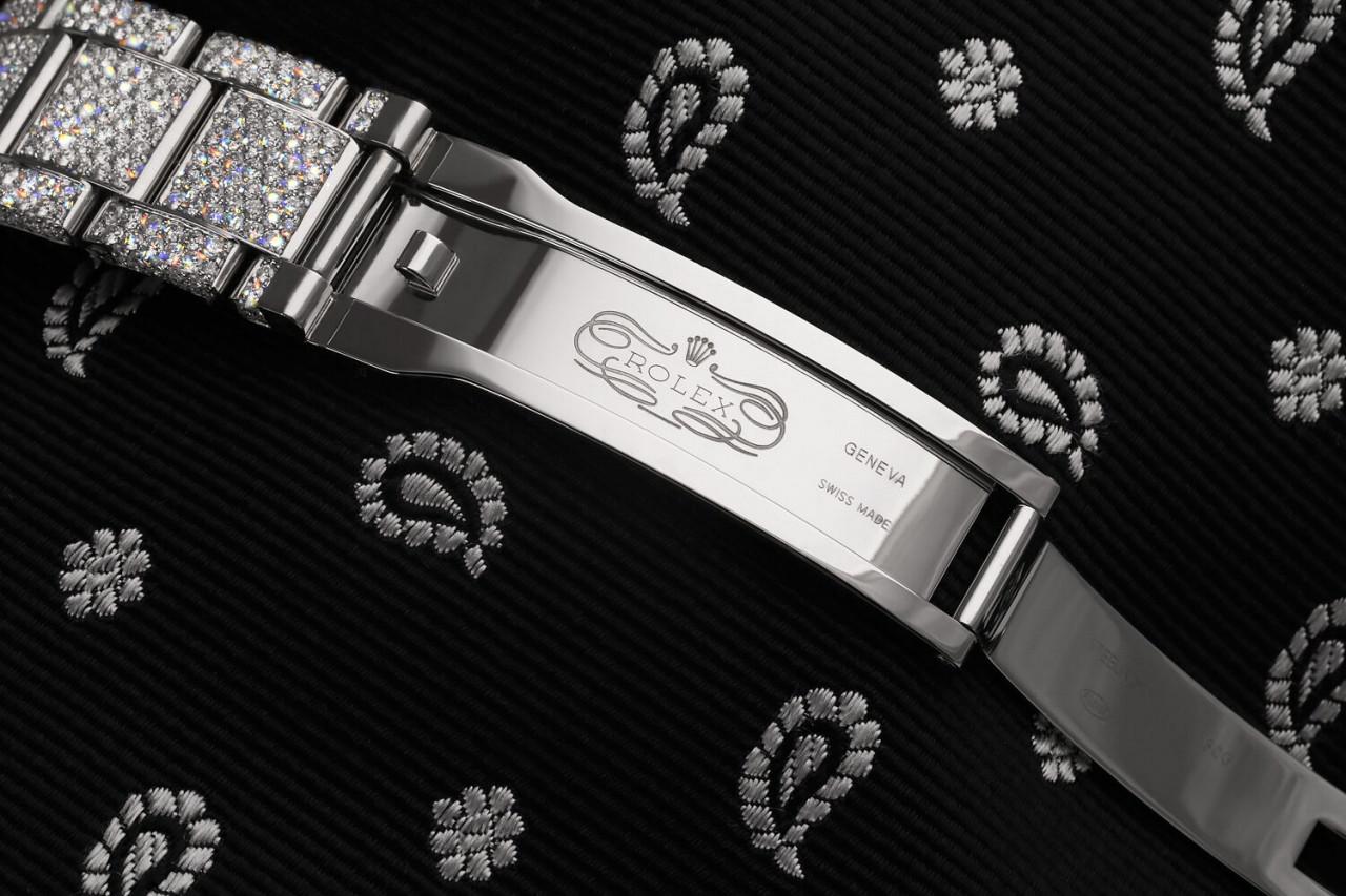 Rolex Mens Datejust II 41mm 116300 Acier inoxydable Gris foncé Roman Diamant Cadran en vente 2