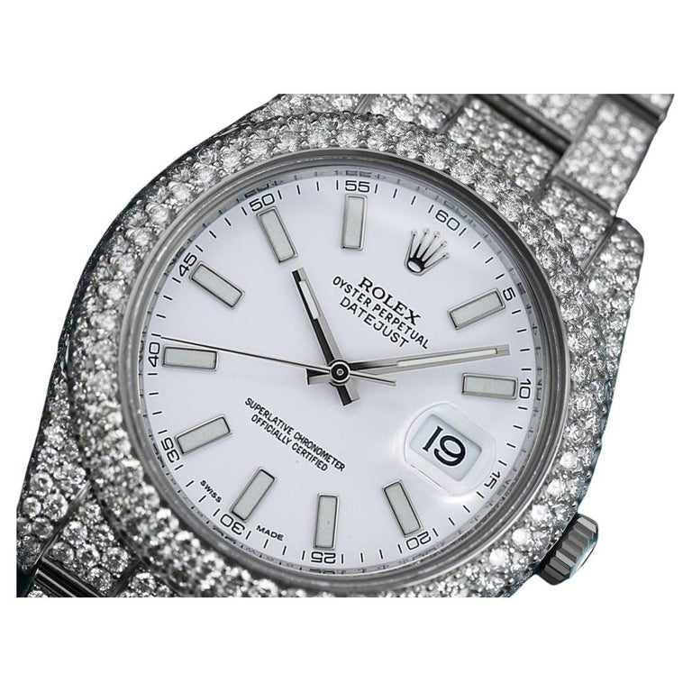 Rolex Mens Datejust II 116300 Stainless Steel White Index Dial For Sale at  1stDibs | rolex datejust 2 for sale, iced out diamond rolex price, rolex  indices