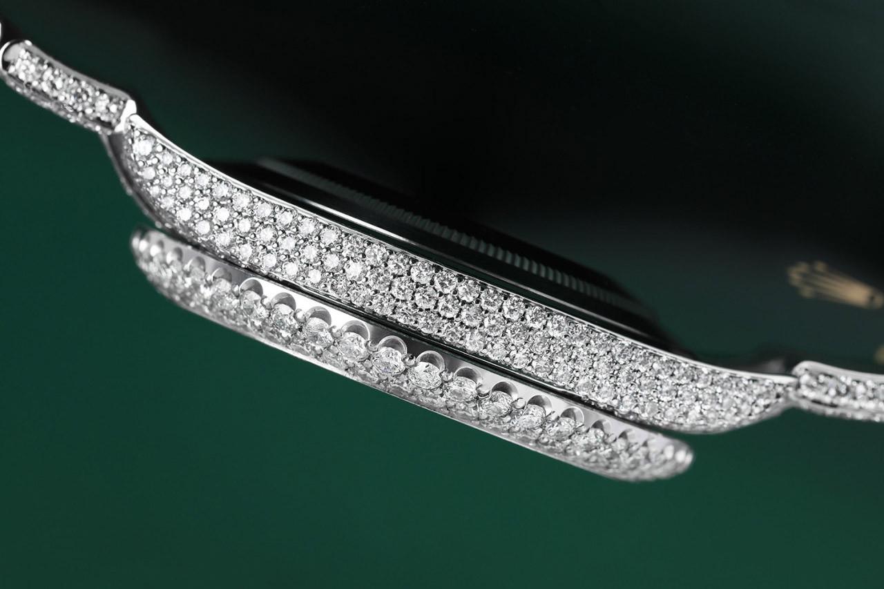 Rolex Montre Datejust II pour hommes, 41 mm, acier inoxydable, diamants rhodiés Neuf - En vente à New York, NY