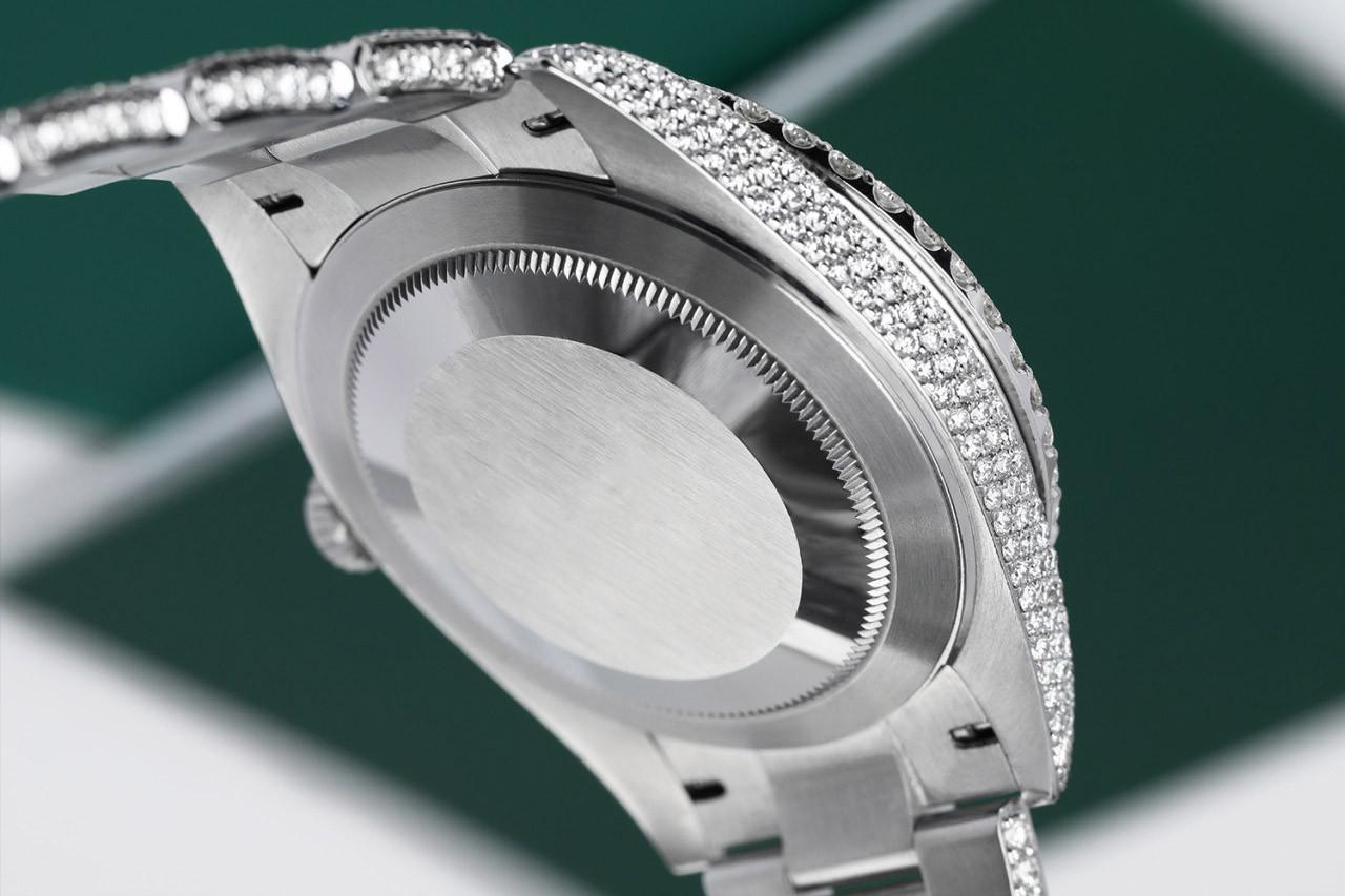 Rolex Montre Datejust II pour hommes, 41 mm, acier inoxydable, diamants rhodiés Pour hommes en vente