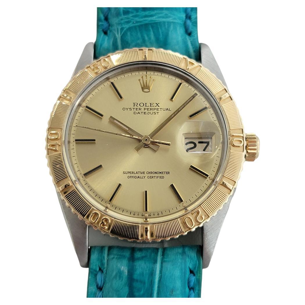 Rolex Men's Datejust Ref 1625 Thunderbird 18k Gold SS Automatic 1970s RA317 For Sale
