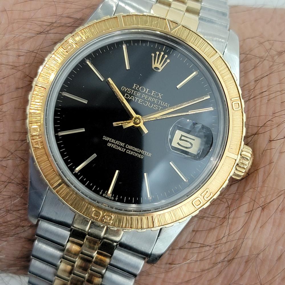 Rolex Men's Datejust Ref 16253 Thunderbird 18k Gold SS Automatic 1970s RA297 9