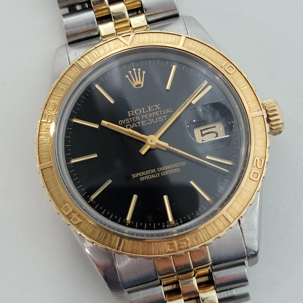 Rolex Men's Datejust Ref 16253 Thunderbird 18k Gold SS Automatic 1970s RA297 In condizioni ottime a Beverly Hills, CA