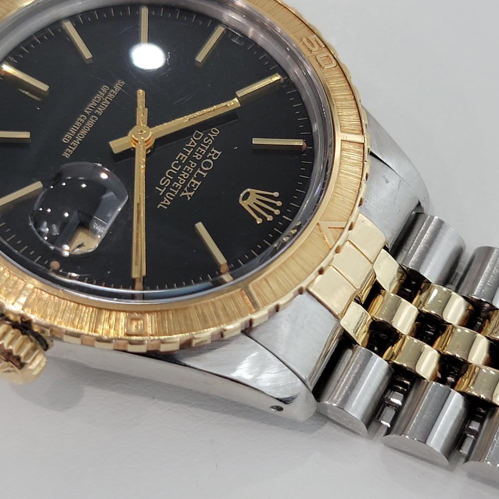 Rolex Men's Datejust Ref 16253 Thunderbird 18k Gold SS Automatic 1970s RA297 2
