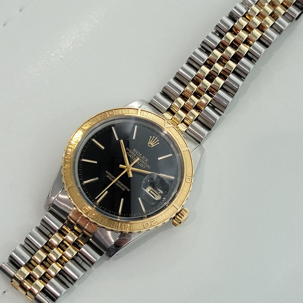 Rolex Men's Datejust Ref 16253 Thunderbird 18k Gold SS Automatic 1970s RA297 3