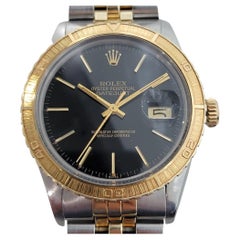 Rolex Herren''s Datejust Ref 16253 Thunderbird 18k Gold SS Automatik 1970er Jahre RA297
