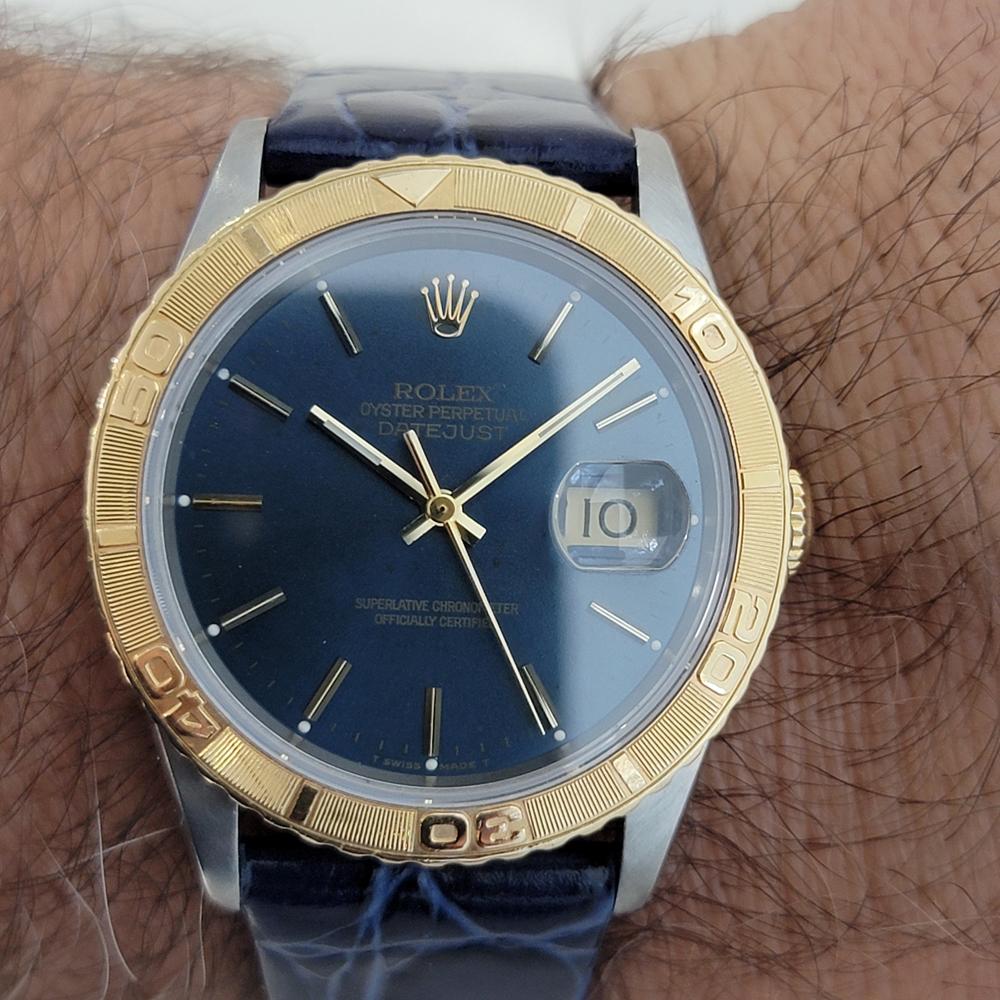 Rolex Men's Datejust Ref 16263 Turn O Graph 18k SS Automatic 1990s Swiss RJC134 For Sale 7