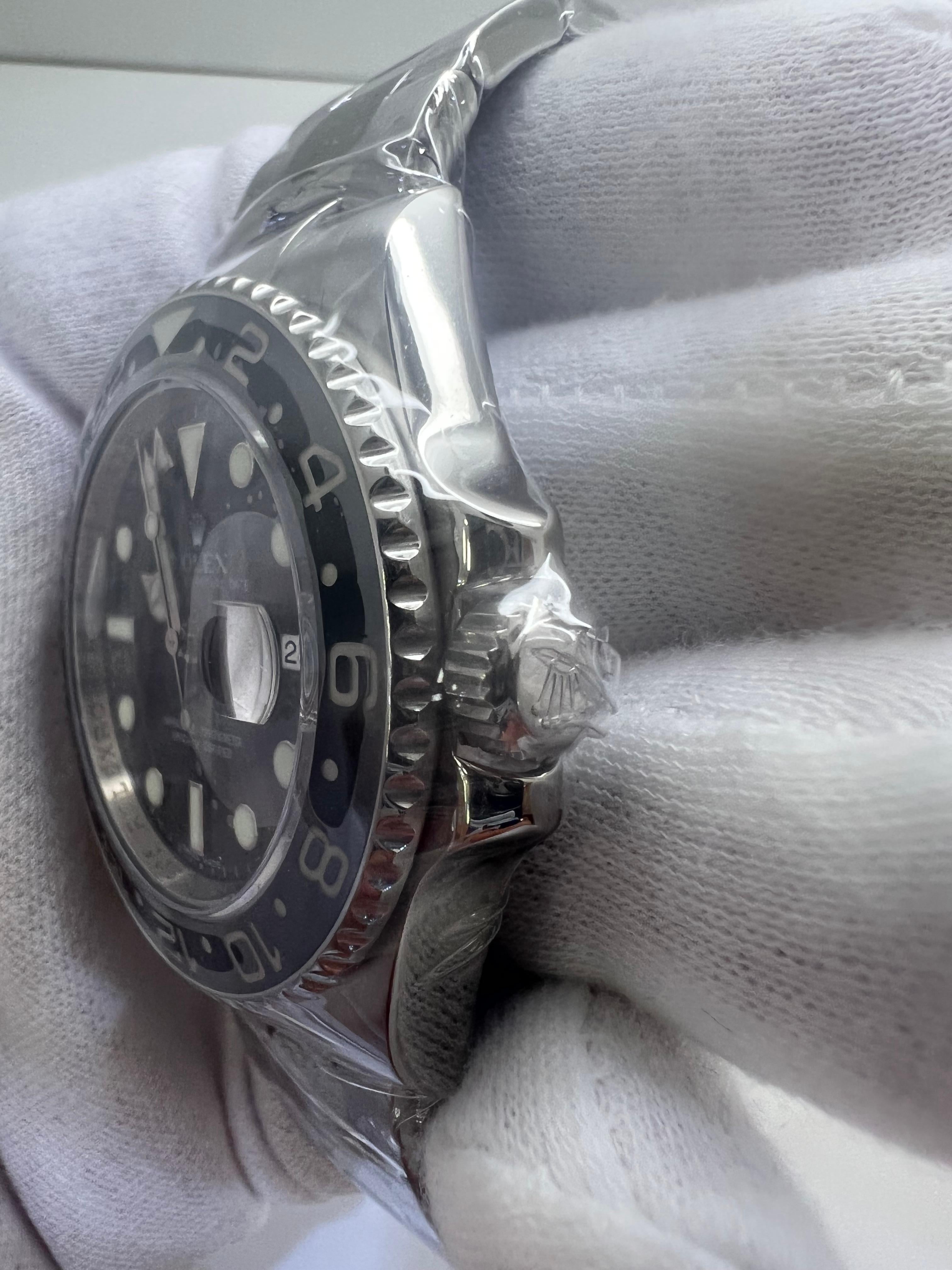 ROLEX MENS GMT MASTER II 116710LN CERAMIC BLACK DIAL STAINLESS STEEL 40MM WATCH

all original parts!

comes with original rolex box and booklets

excellent condition

year: 2009

shop with confidence

evita Diamonds