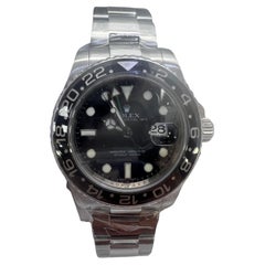 Rolex Men's GMT Master II 116710LN Ceramic Black Dial Stainless Steel Watch