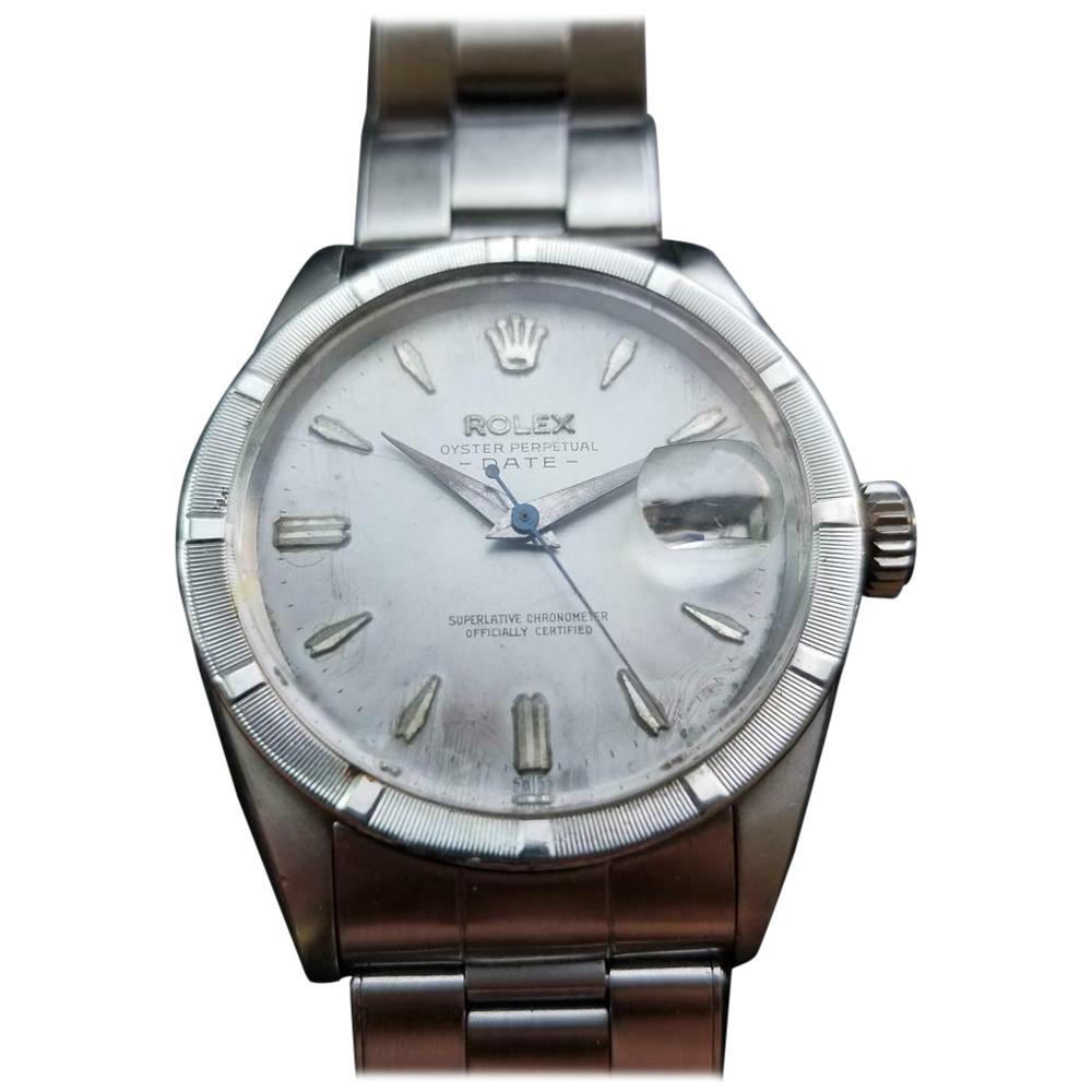 Rolex Men's Oyster Perpetual Date 1501 Automatic c.1960 Swiss All Original LV982