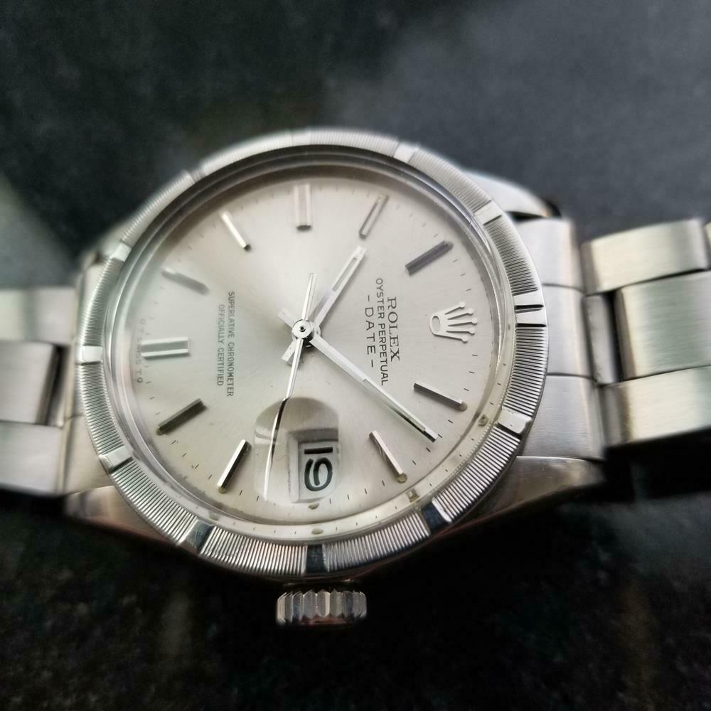 Retro Rolex Men's Oyster Perpetual Date 1501 Automatic c.1973 Swiss All Original LV909