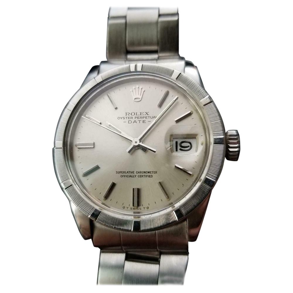 Rolex Men's Oyster Perpetual Date 1501 Automatic c.1973 Swiss All Original LV909