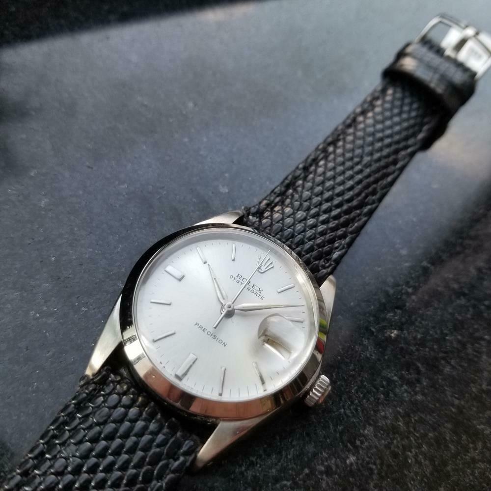 ROLEX Men's Oysterdate Precision Ref.6694 Manual-Wind circa 1969 Swiss MS171 In Excellent Condition In Beverly Hills, CA