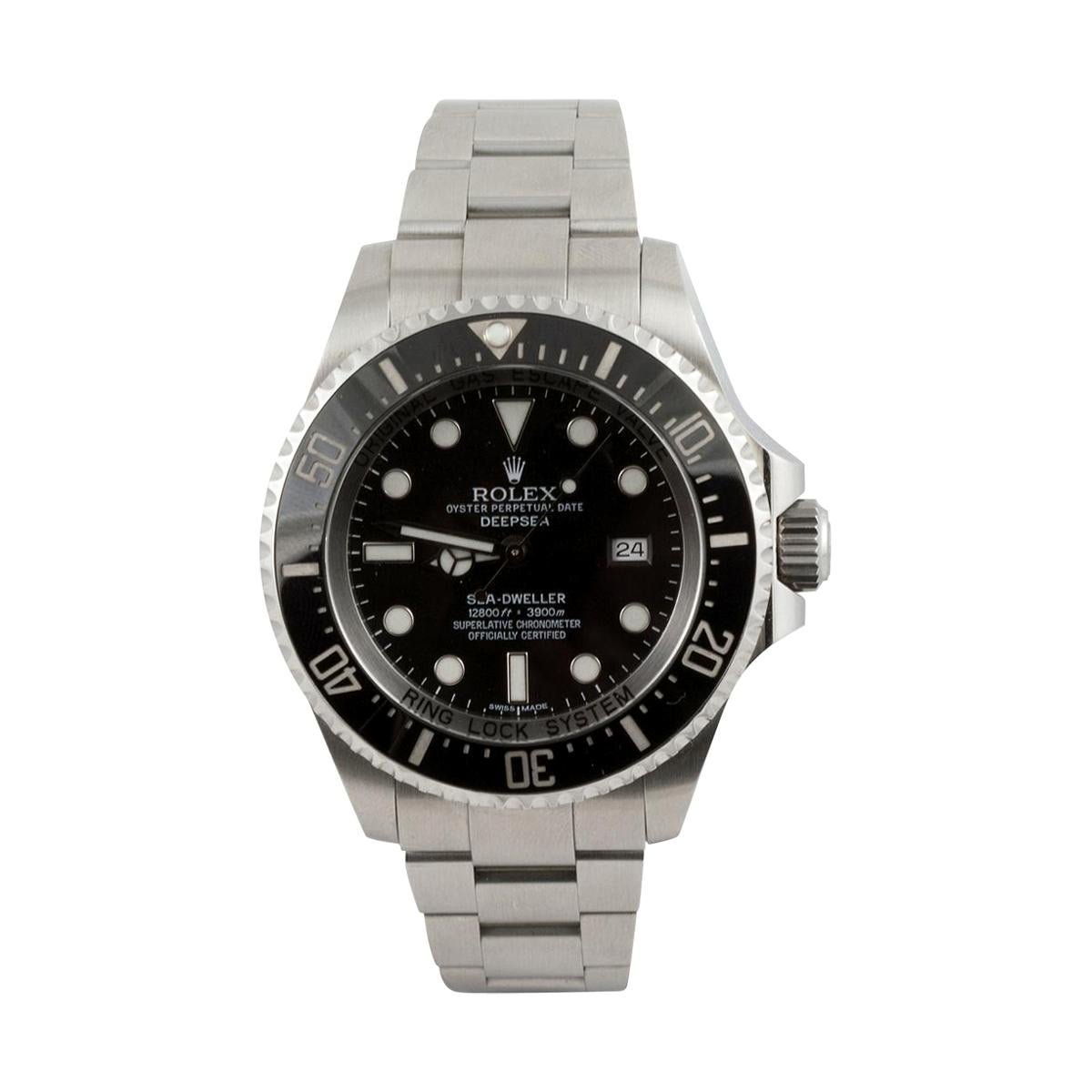 Rolex Men’s Sea-Dweller Black Face/Dial Mint Model #116660