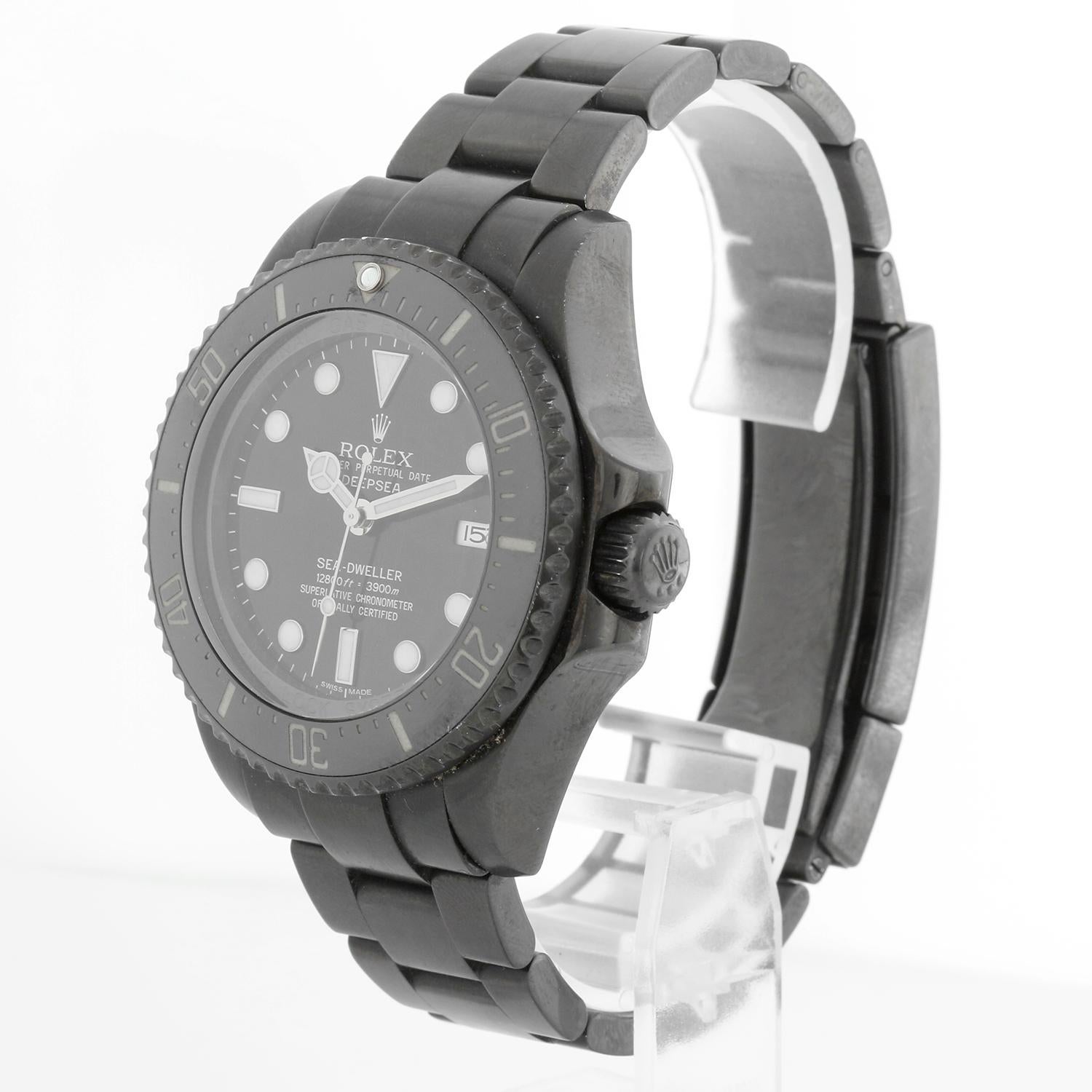 Reloj Rolex de caballero Sea Dweller Deep Sea con recubrimiento de PVD 116660 en Excelente estado para la venta en Dallas, TX