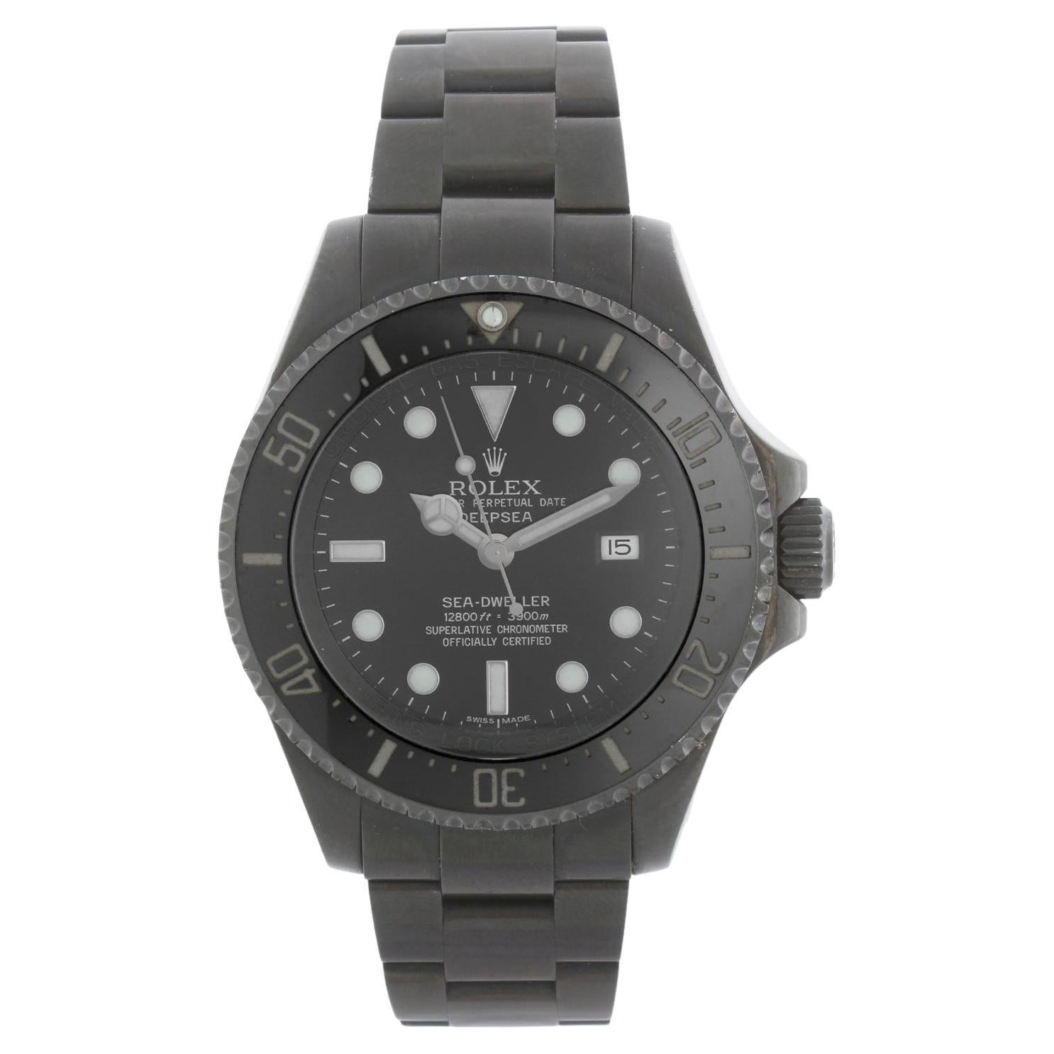 Reloj Rolex de caballero Sea Dweller Deep Sea con recubrimiento de PVD 116660 en venta