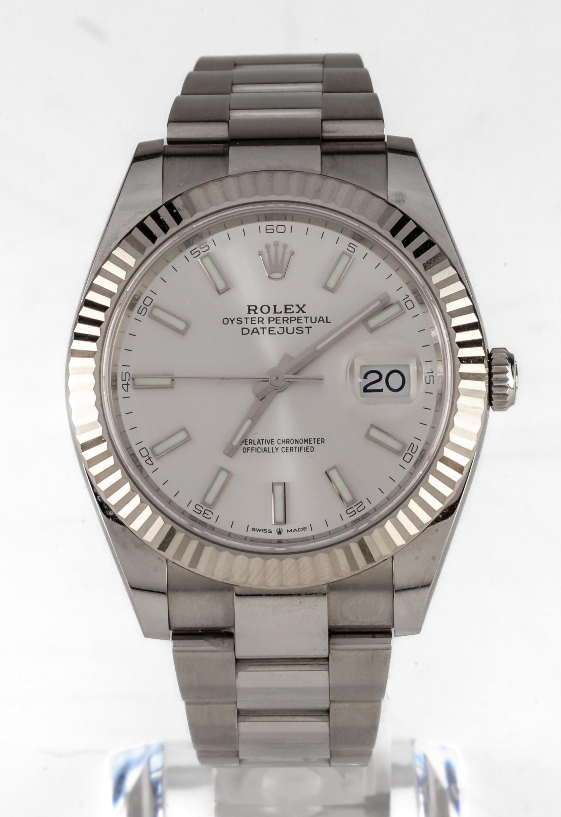 Rolex pour hommes Datejust 41 mm 126334 avec boîte et papiers 1