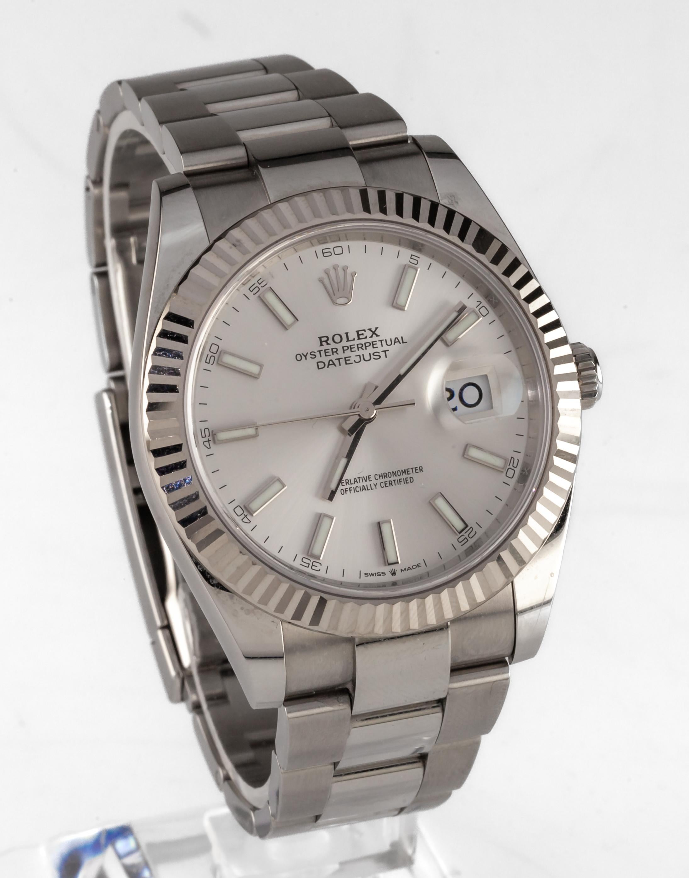 Rolex pour hommes Datejust 41 mm 126334 avec boîte et papiers 2