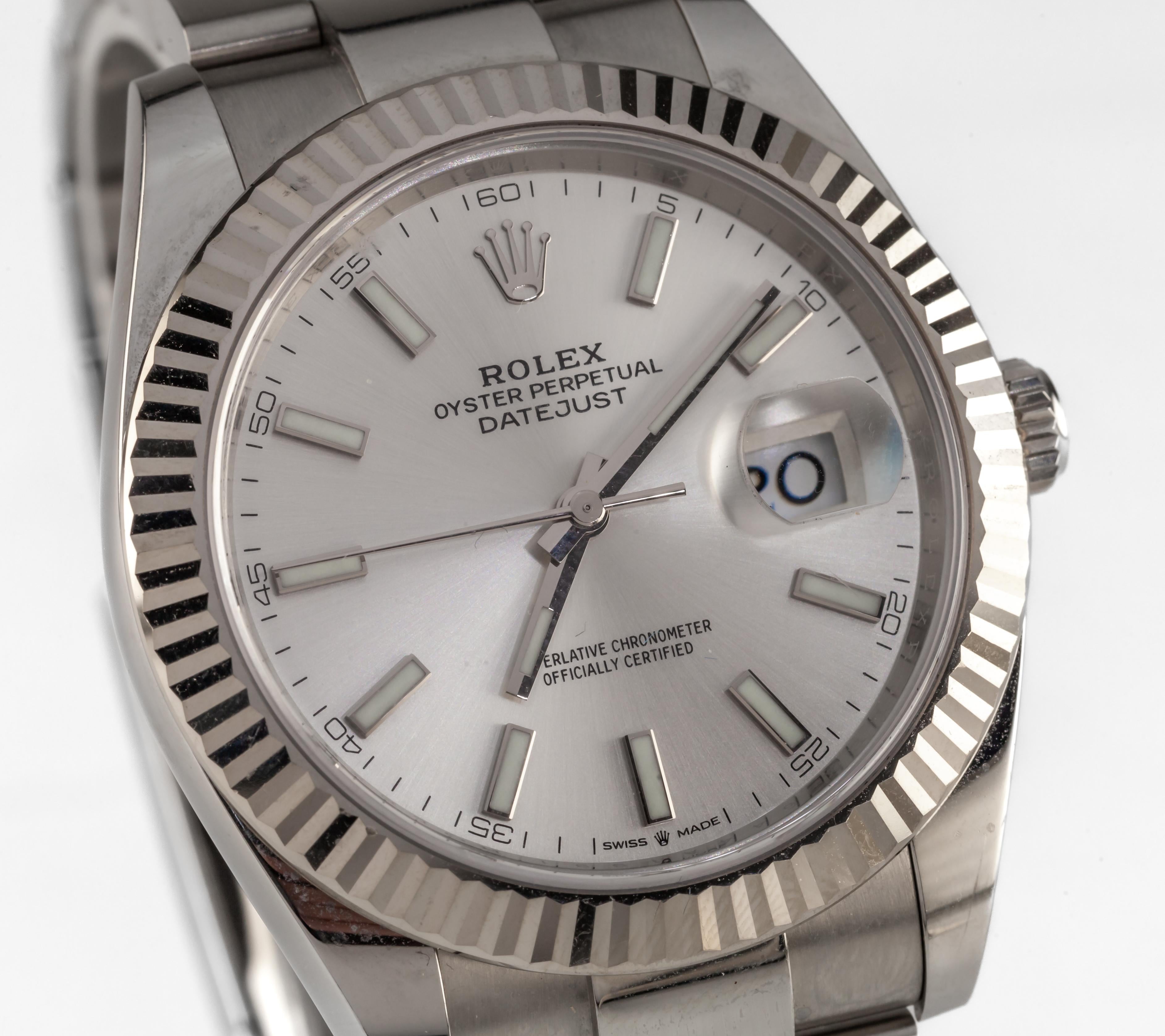 Rolex pour hommes Datejust 41 mm 126334 avec boîte et papiers 4