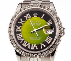 Rolex Men's Stainless Steel OPDJ w/ Diamond Bezel and Dial 16234 Unique!