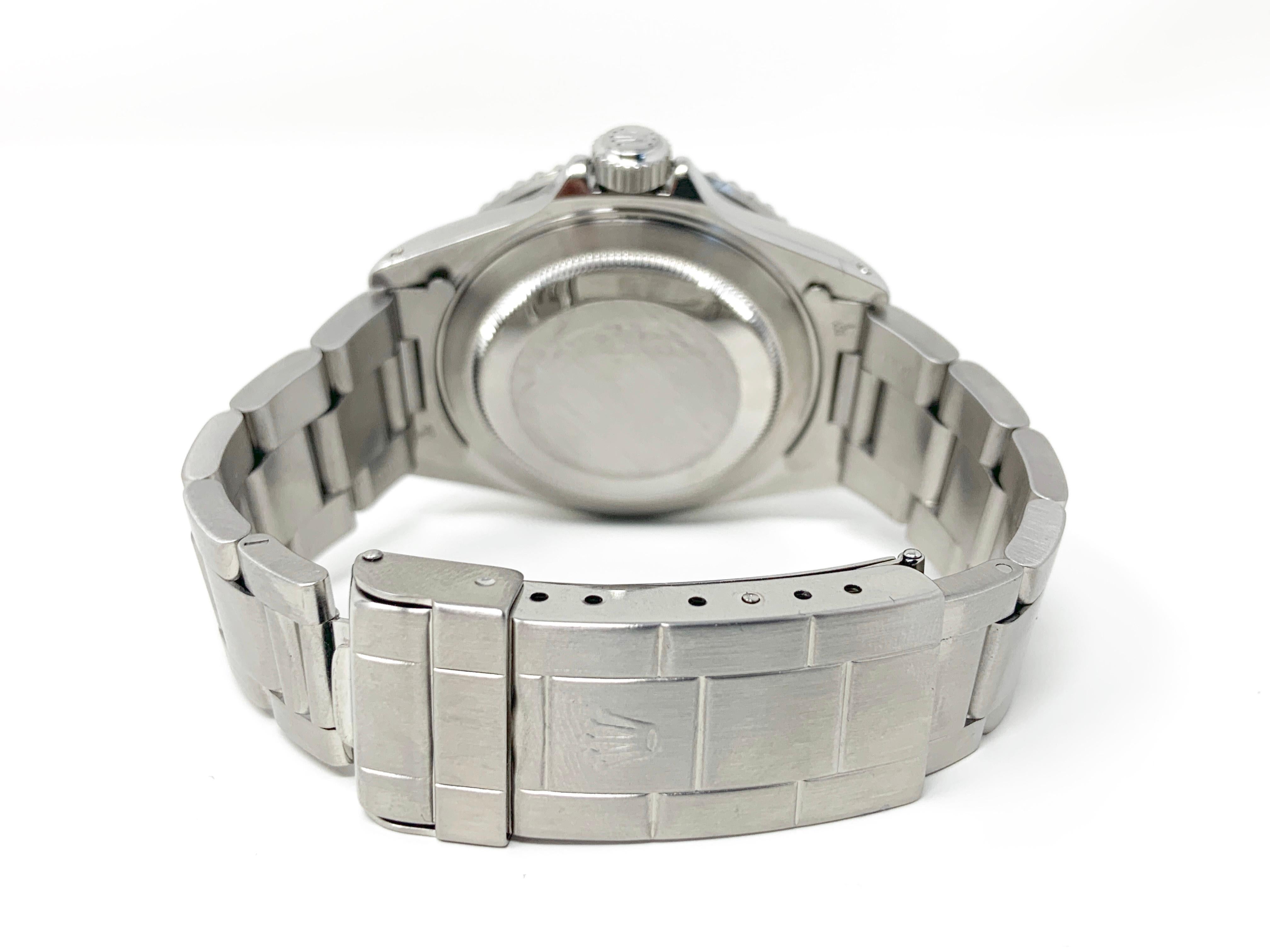  Rolex Hommes 40mm Submariner 16610 Green Oyster steel Pour hommes 