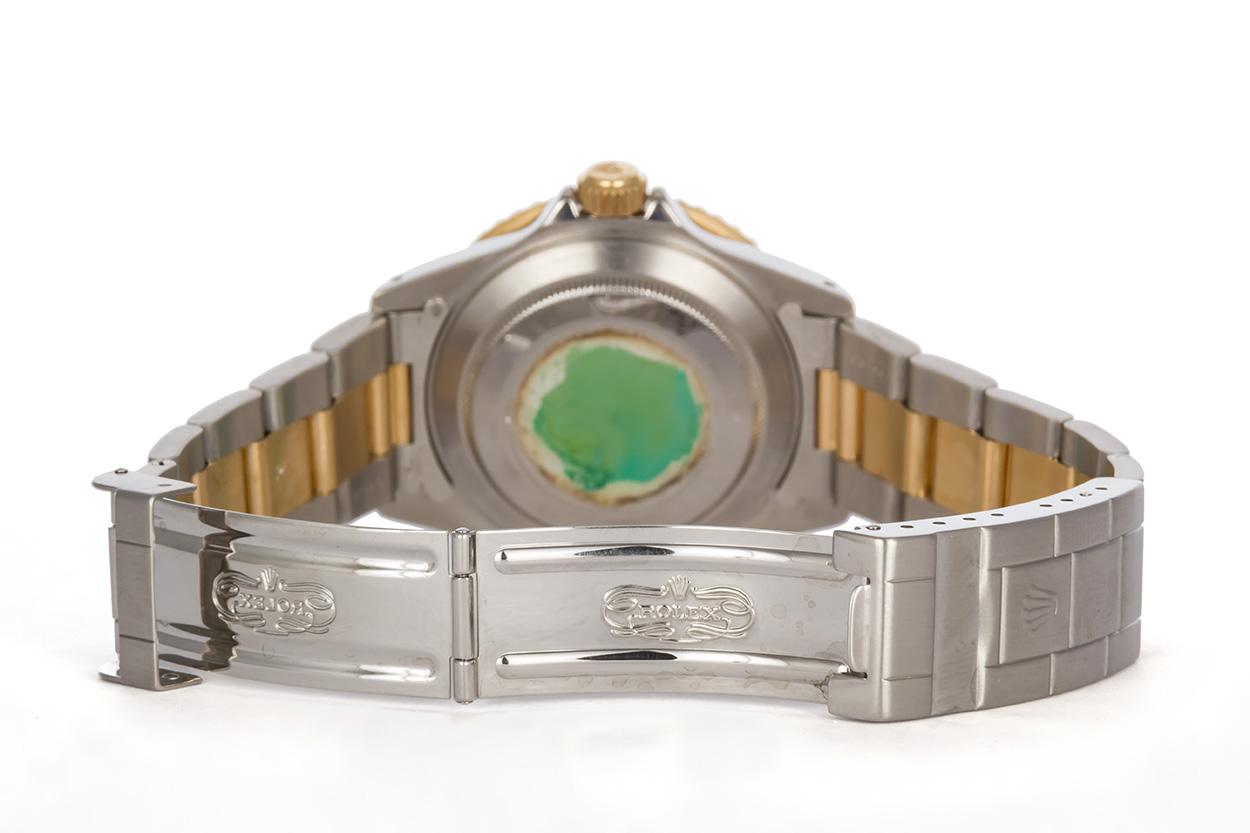 Modern Rolex Men’s Submariner Two-Tone 18 Karat Gold and Stainless Steel Watch 16613