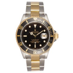 Rolex Herren Submariner zweifarbige Uhr aus 18 Karat Gold und Edelstahl 16613