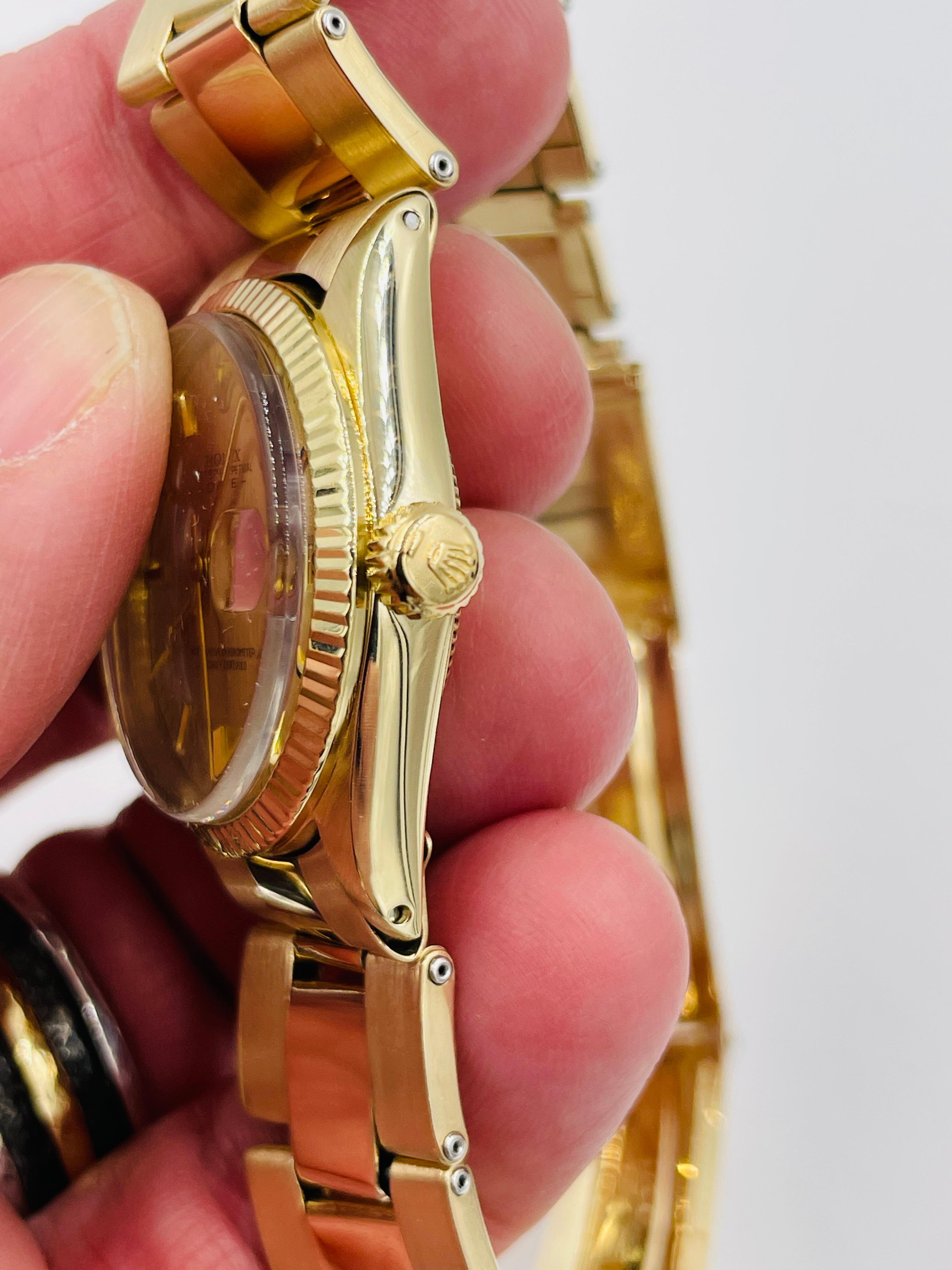 Rolex Mid Size Date Yellow Gold Wristwatch 4