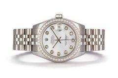 Rolex Mid-Size Datejust Stainless Steel 178240 MOP Dial Diamond Bezel