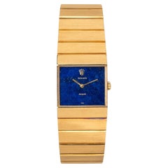 Rolex Midas 3585 Lapis Lazuli Dial 18k YG 1975