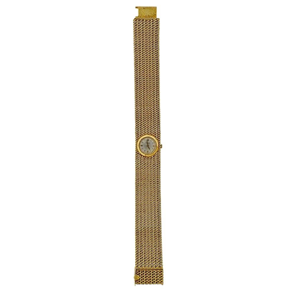 Rolex Midcentury Gold Ladies Watch Bracelet