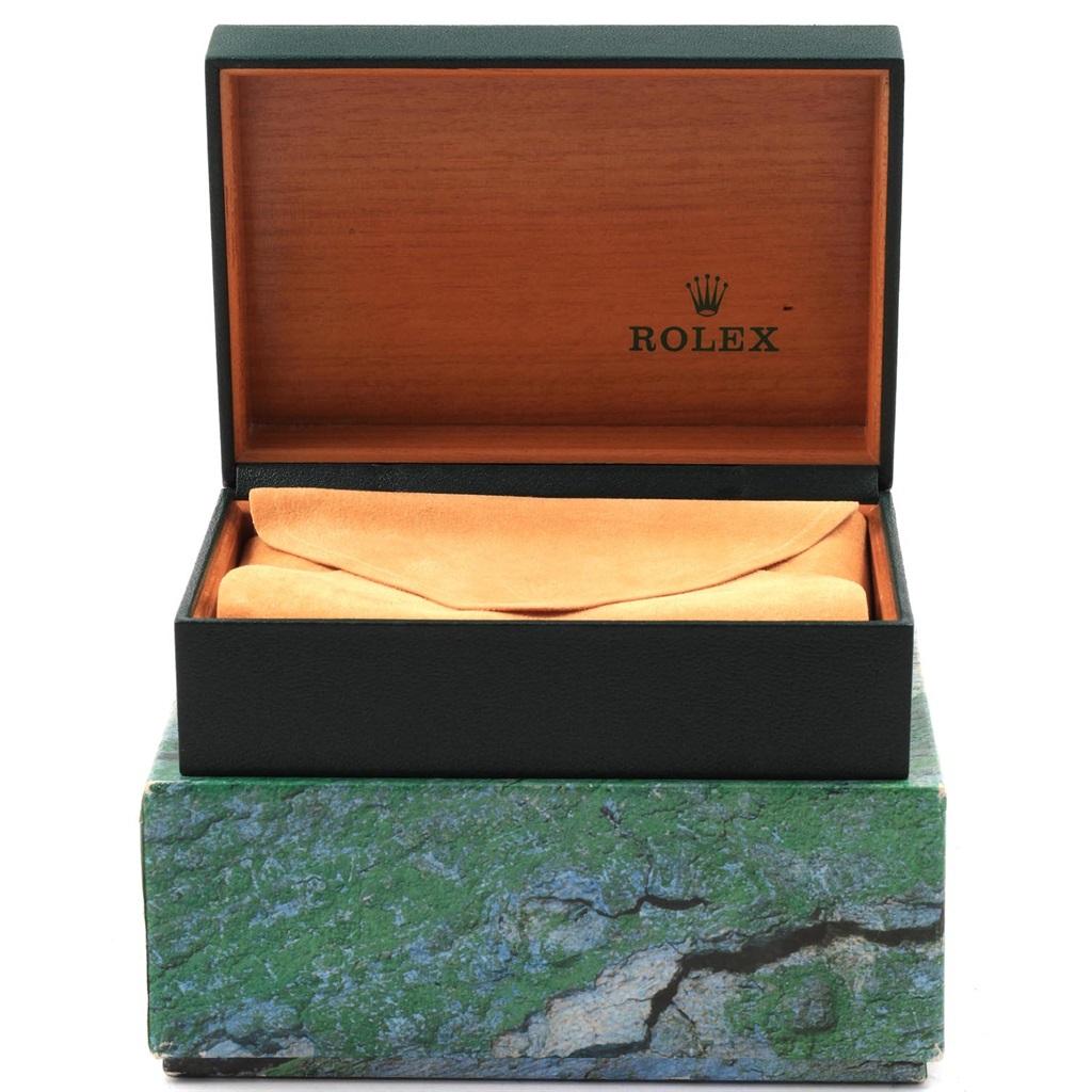 Rolex Midsize Blue Dial Oyster Bracelet Steel Ladies Watch 77080 8