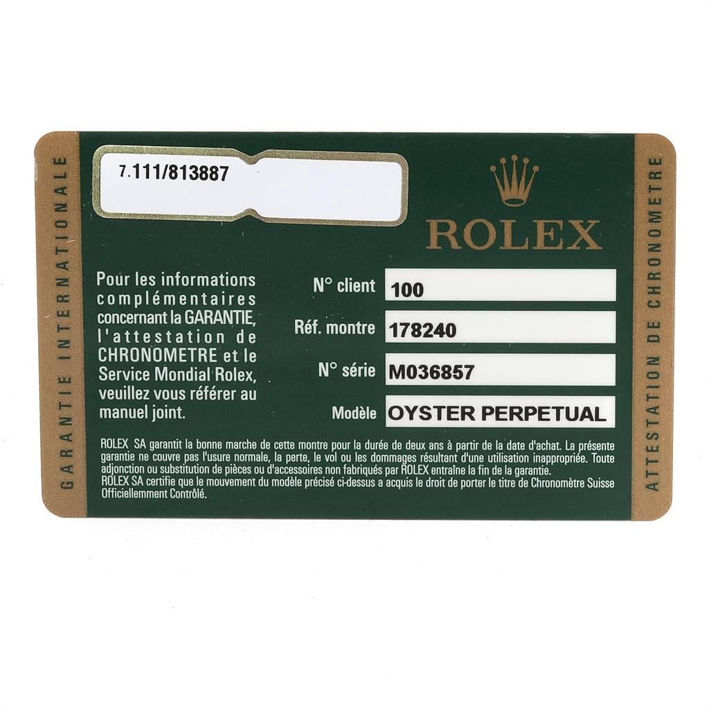 Rolex Midsize 31 Datejust White Dial Steel Ladies Watch 178240 Box Card 7