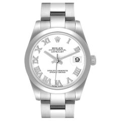 Rolex Midsize 31 Datejust White Dial Steel Ladies Watch 178240
