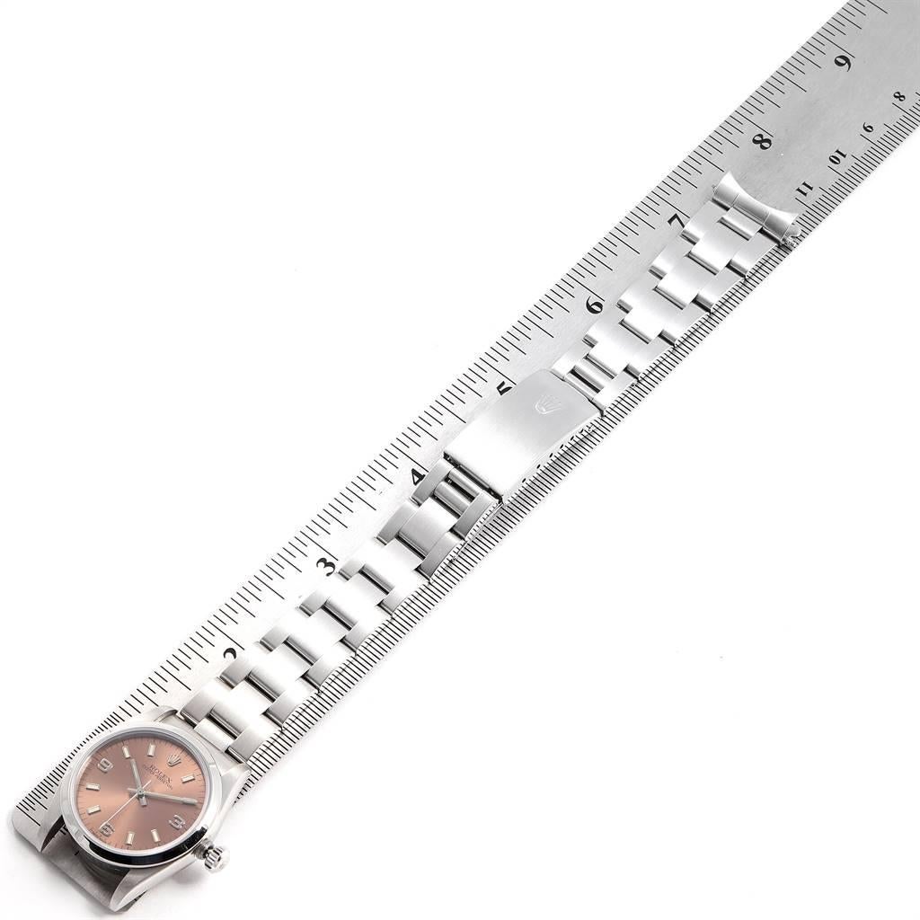 Rolex Midsize 31 Salmon Dial Oyster Bracelet Ladies Watch 67480 6