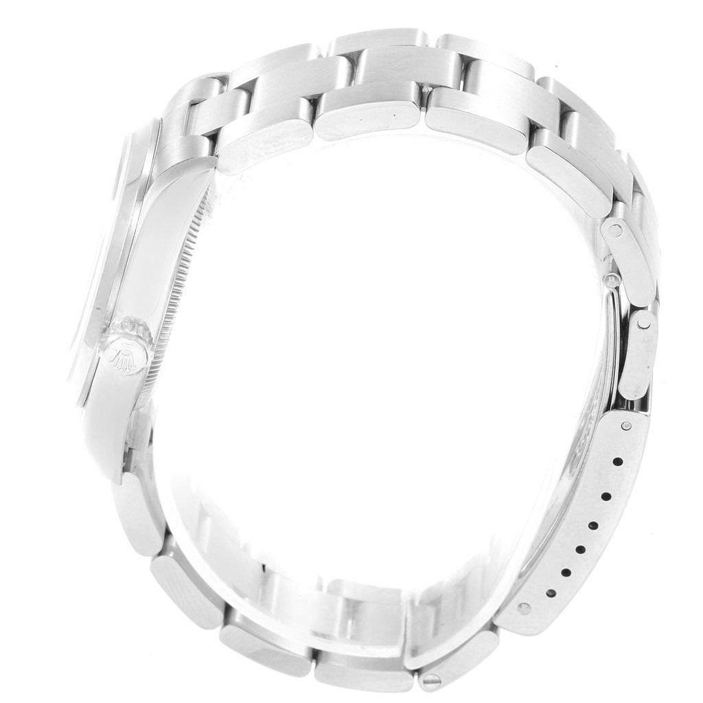 Rolex Midsize 31 Salmon Dial Oyster Bracelet Steel Ladies Watch 67480 For Sale 4