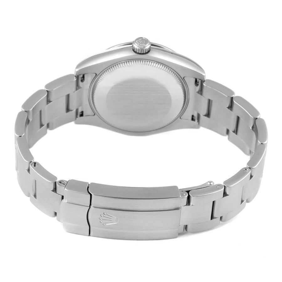 Rolex Midsize 31 Silver Dial Domed Bezel Steel Ladies Watch 177200 4