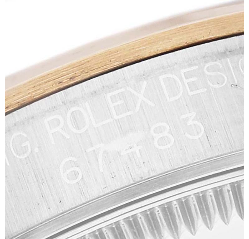 Rolex Midsize 31 Slate Dial Yellow Gold Steel Ladies Watch 67483 2