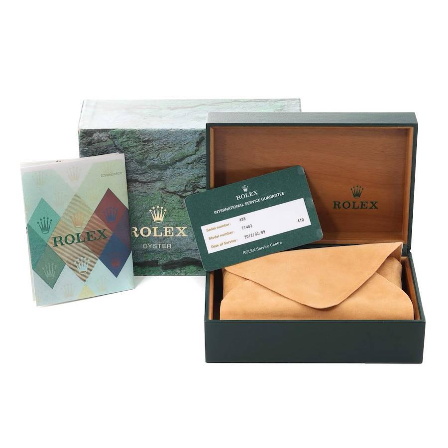 Rolex Midsize 31 Slate Dial Yellow Gold Steel Ladies Watch 77483 Box Papers 8