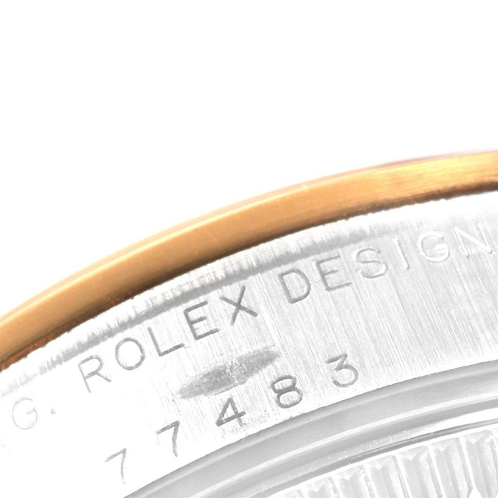 Rolex Midsize Slate Dial Yellow Gold Steel Ladies Watch 77483 5