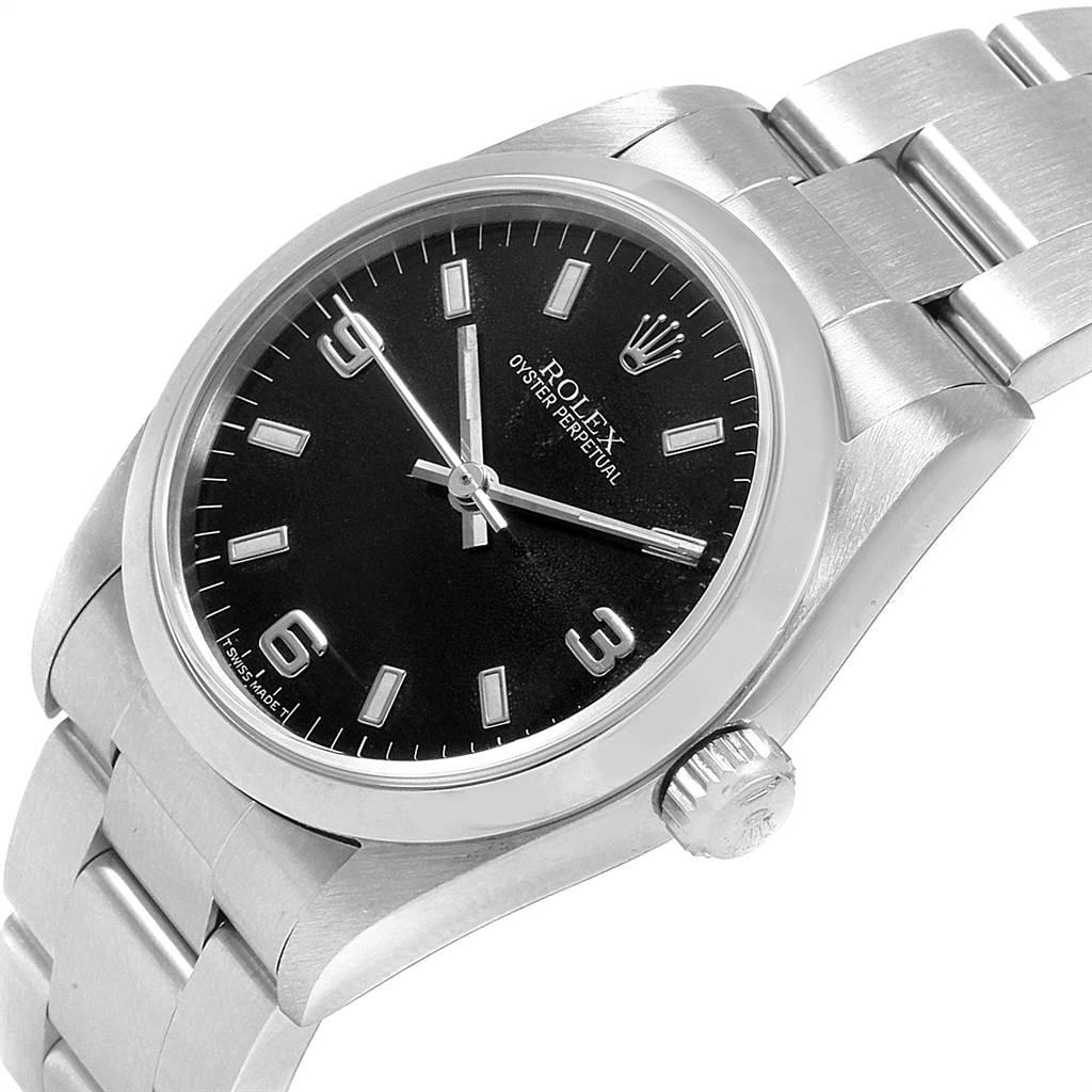 Rolex Midsize Black Dial Automatic Steel Ladies Watch 67480 2