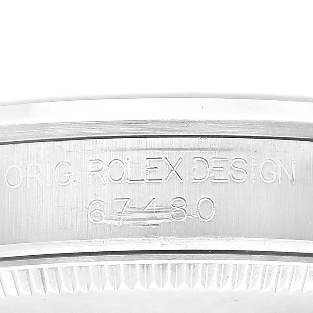 Rolex Midsize 31mm Black Dial Automatic Steel Ladies Watch 67480 2