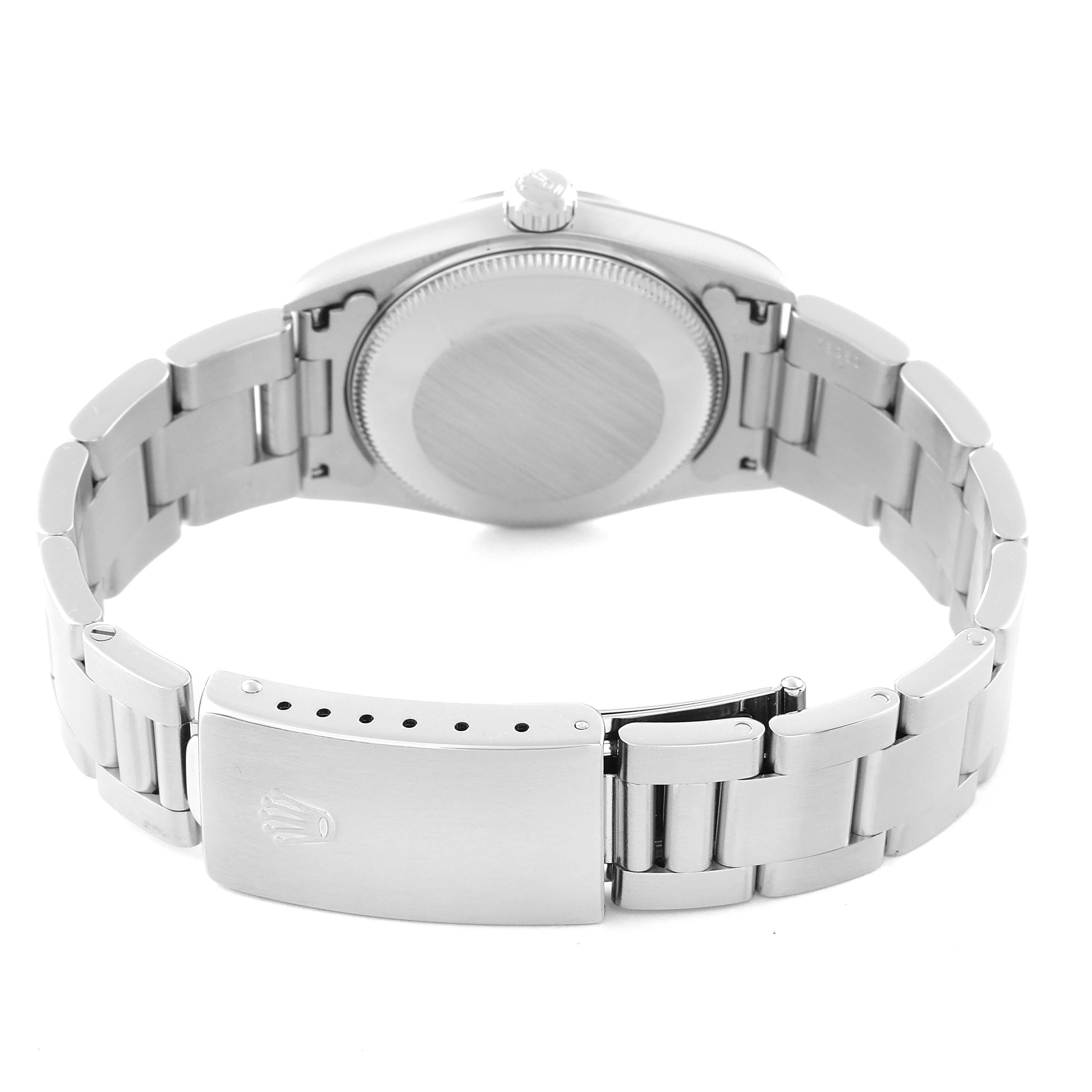 Rolex Midsize 31mm Black Dial Automatic Steel Ladies Watch 67480 4