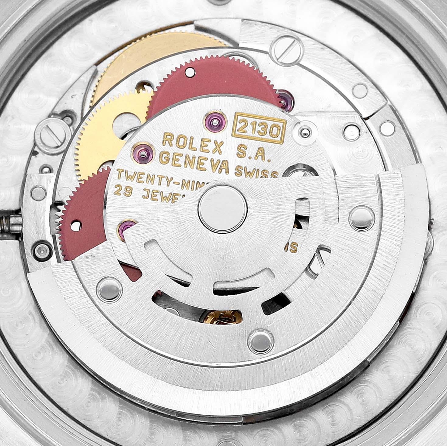 Rolex Midsize 31mm Blue Dial Automatic Steel Ladies Watch 67480 For Sale 3