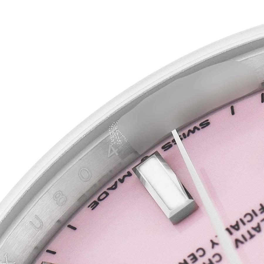 Rolex Midsize Candy Pink Dial Automatic Steel Damenuhr 277200 Ungetragen im Angebot 3