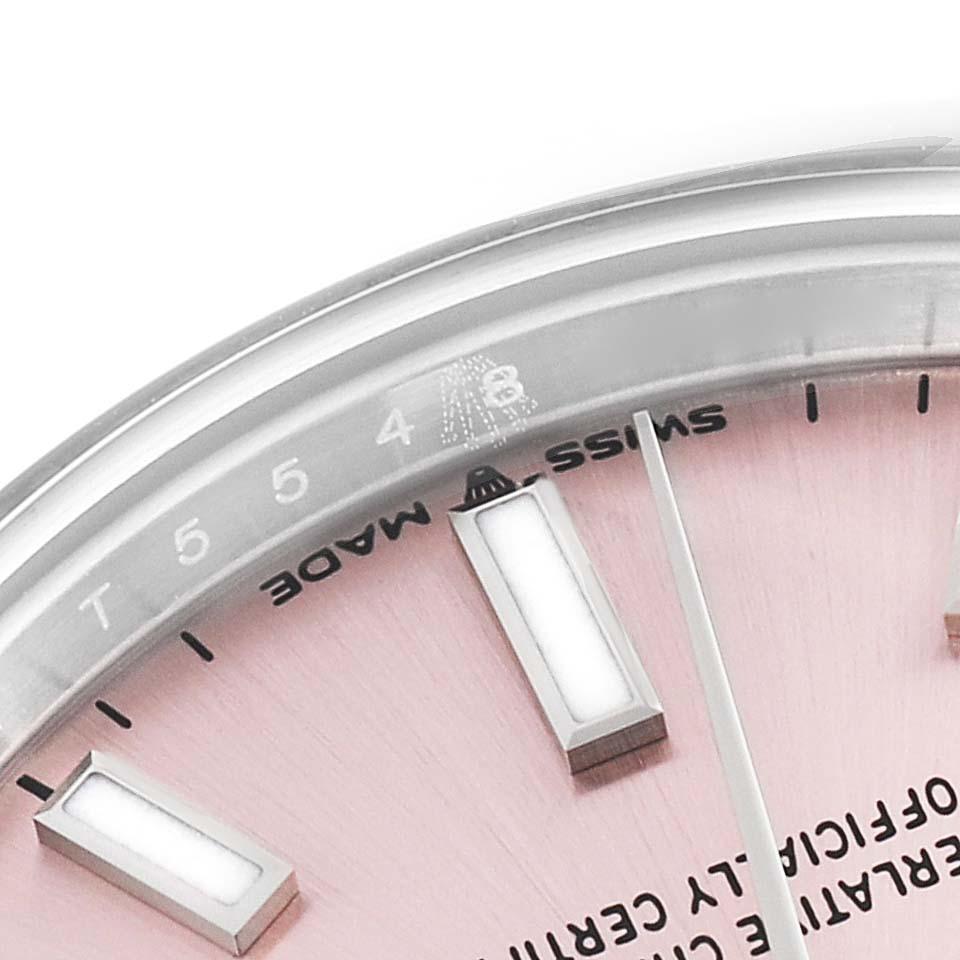 Women's Rolex Midsize 31mm Pink Dial Automatic Steel Ladies Watch 277200 Unworn