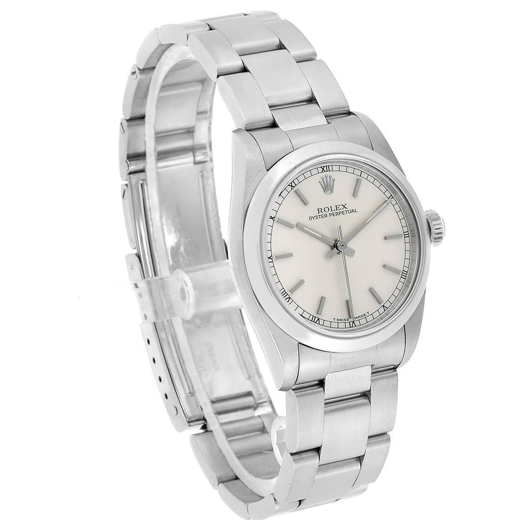 Rolex Midsize Silver Dial Automatic Steel Ladies Watch 67480 For Sale 1