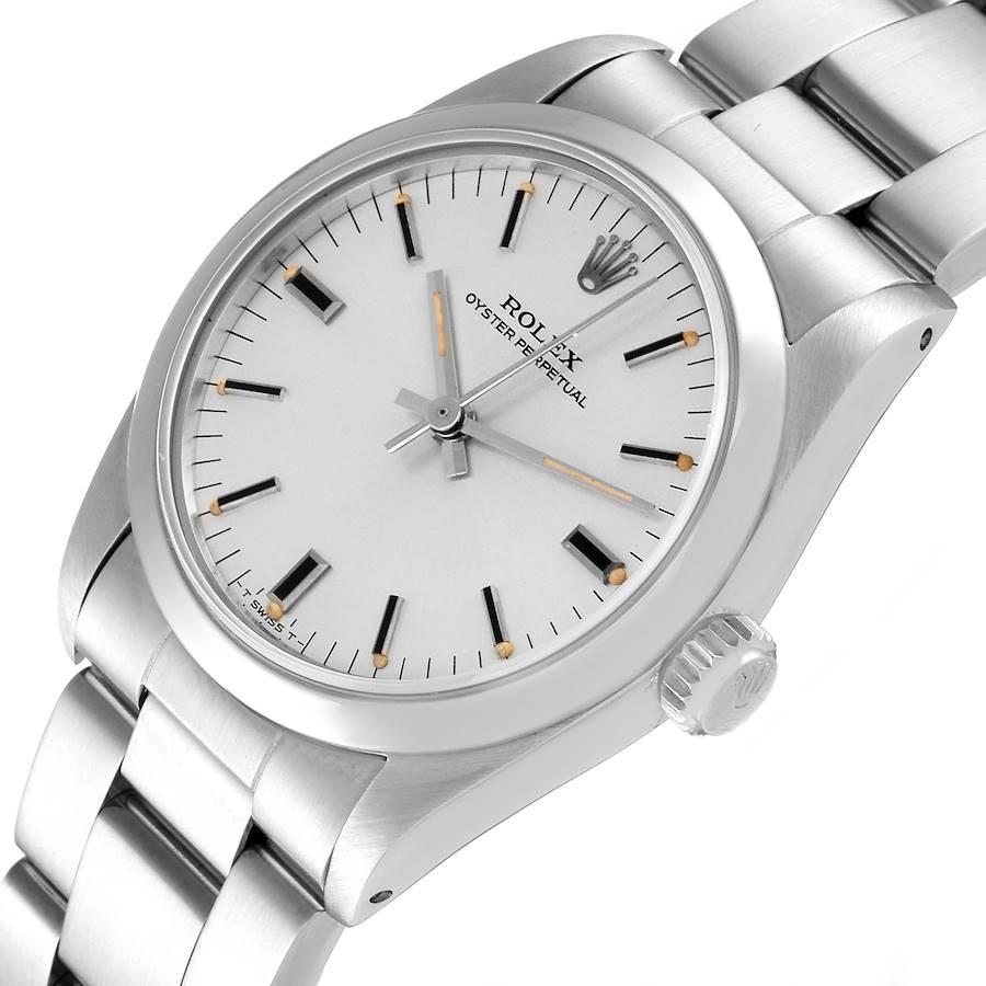 Rolex Midsize Silver Dial Automatic Steel Ladies Watch 67480 For Sale