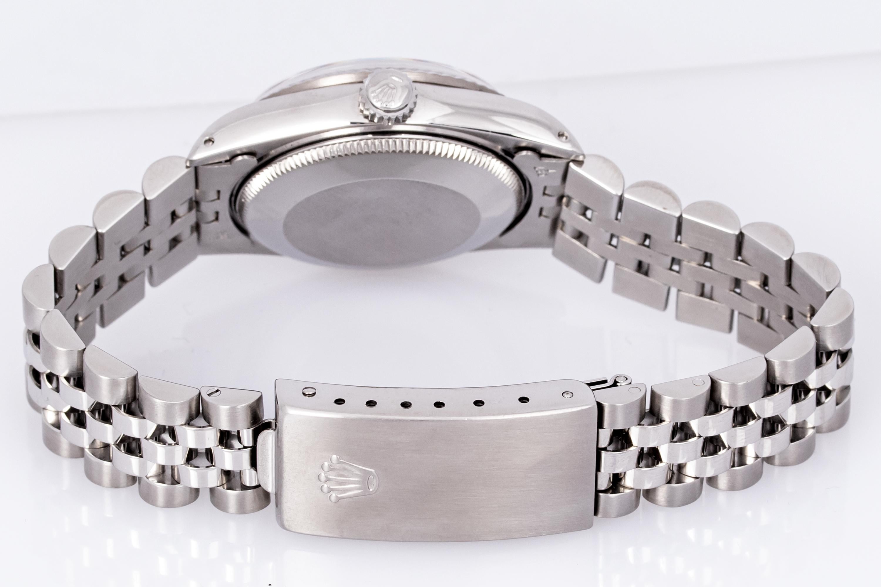 Rolex Midsize 31mm Stahl - 18K Gold Datejust Uhr 68274 Fabrik graues römisches Zifferblatt im Angebot 2