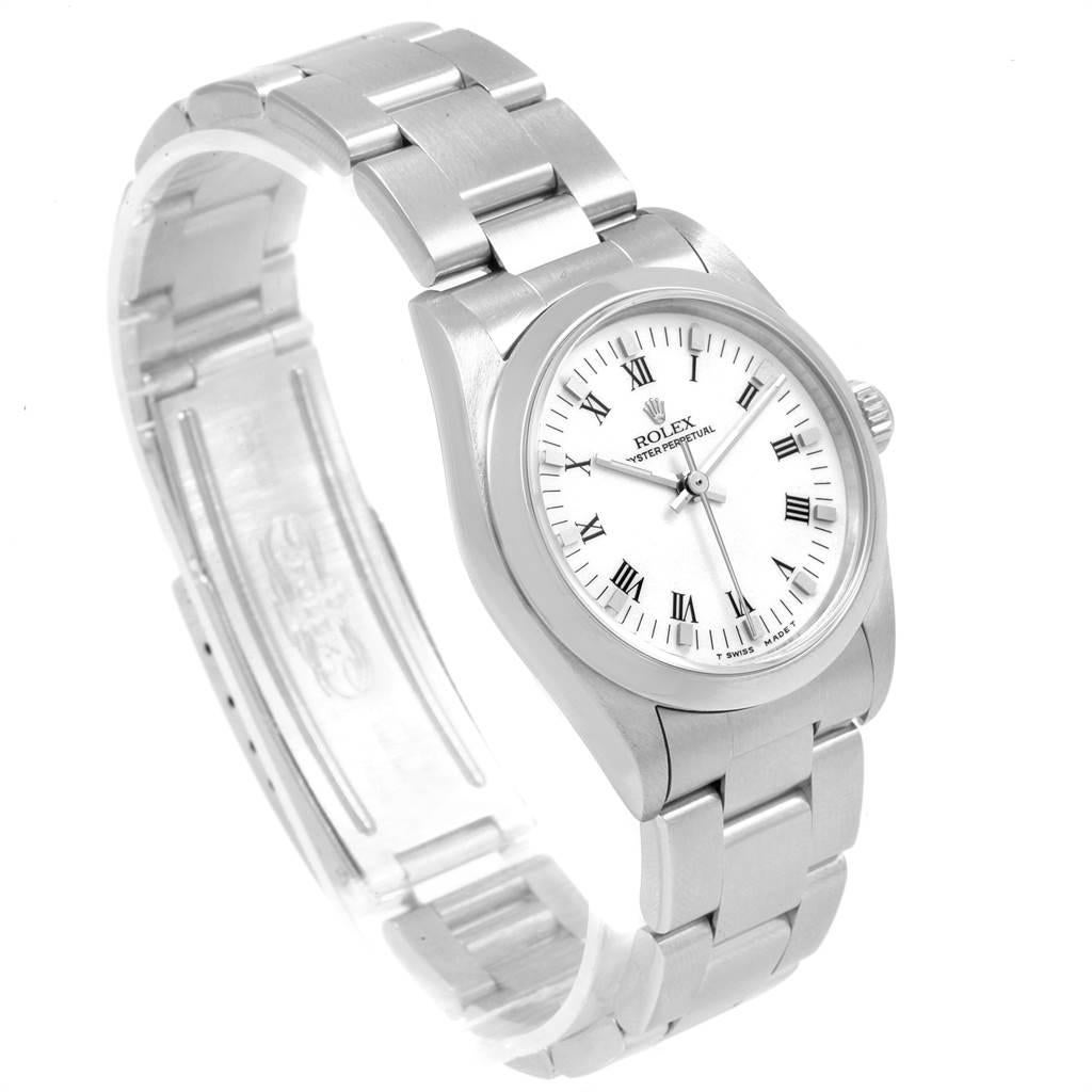Rolex Midsize White Dial Automatic Steel Ladies Watch 67480 1